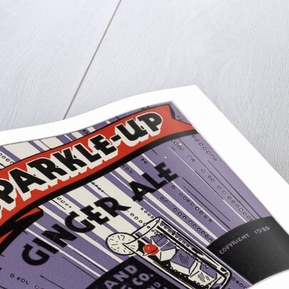 Sparkle-Up Ginger Ale Label by Anonymous