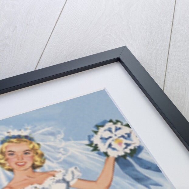 Paper Dolls of Bride with Flower Girls by Anonymous