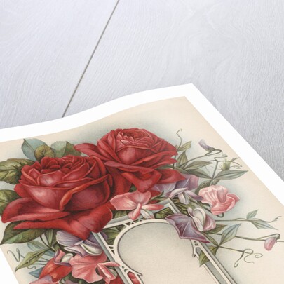 Illustration of Flowers Around Keyhold Design by Anonymous