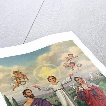 Calendar Illustration of the Holy Family by Anonymous