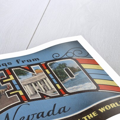 Greetings from Reno Nevada Postcard by Anonymous