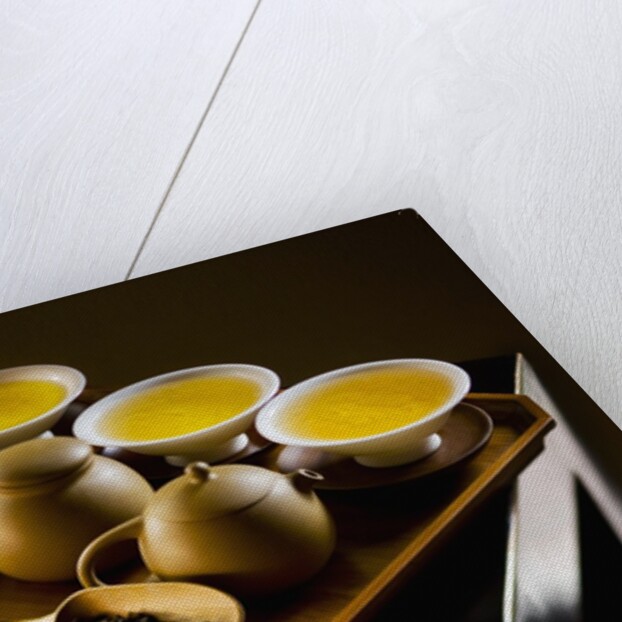 Oolong Tea Served with Japanese Tea Set by Anonymous