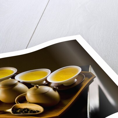 Oolong Tea Served with Japanese Tea Set by Anonymous