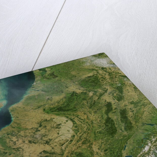 Central France and Western Europe on a Rare Clear Day by Anonymous
