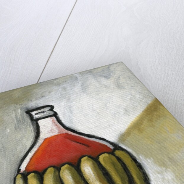 Wine flask and test tube by Anonymous