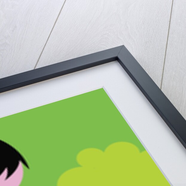 Boy kicking soccer ball by Anonymous