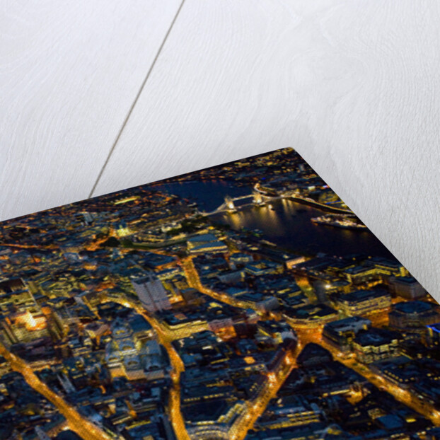 Aerial View of London at Night by Anonymous