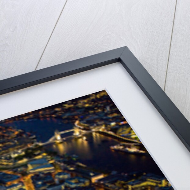 Aerial View of London at Night by Anonymous
