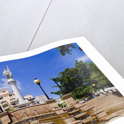 Fountain and Monument in Plaza de Colon by Anonymous