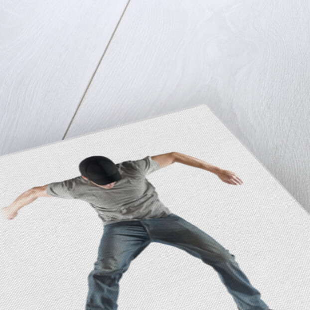 Young Skateboarder Doing Trick by Anonymous