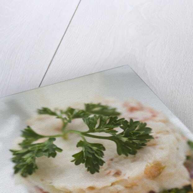 Crab and tropical fruit timbale with endive, melon and orange at The Sugar Mill, Tortola, British Virgin Islands by Anonymous