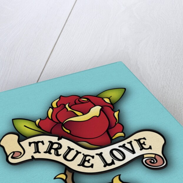 True Love Rose Tattoo by Anonymous