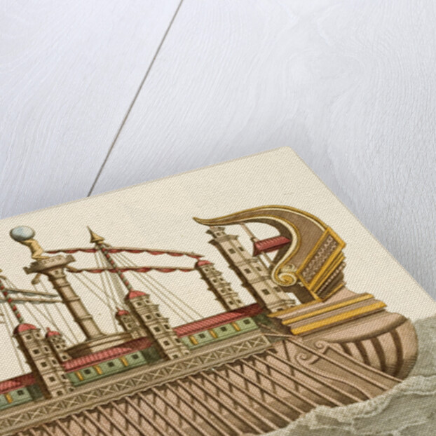 Print of Roman Royal Barge by Anonymous