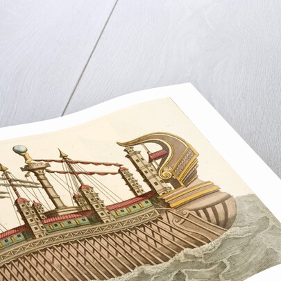 Print of Roman Royal Barge by Anonymous