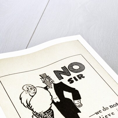 No Sir We Do Not Believe in Working-Class Education Postcard by Anonymous