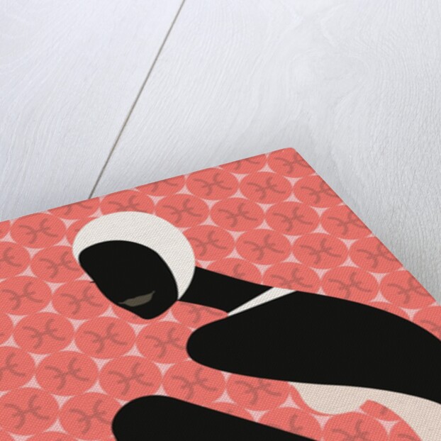 Woman Wearing Swim Cap by Anonymous