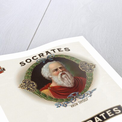 Socrates Cigar Box Label by Anonymous
