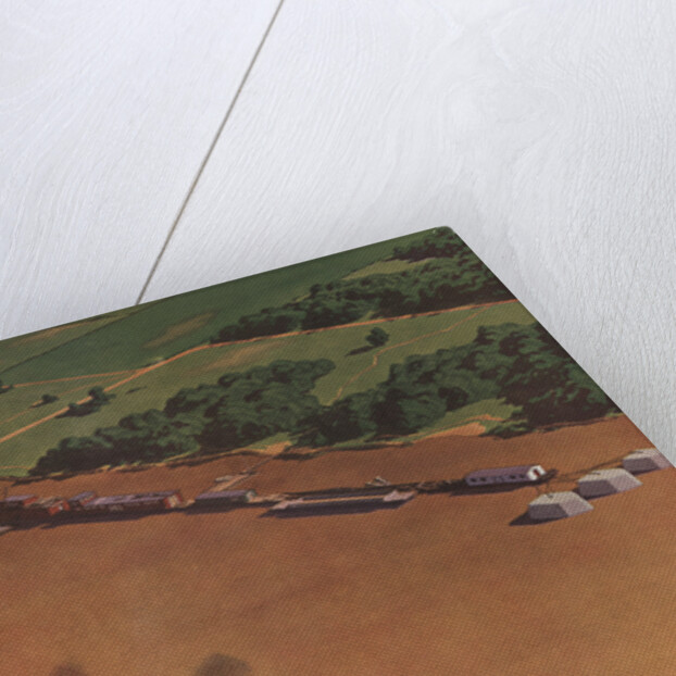 Illustration of Riverboat on Mississippi River by Anonymous