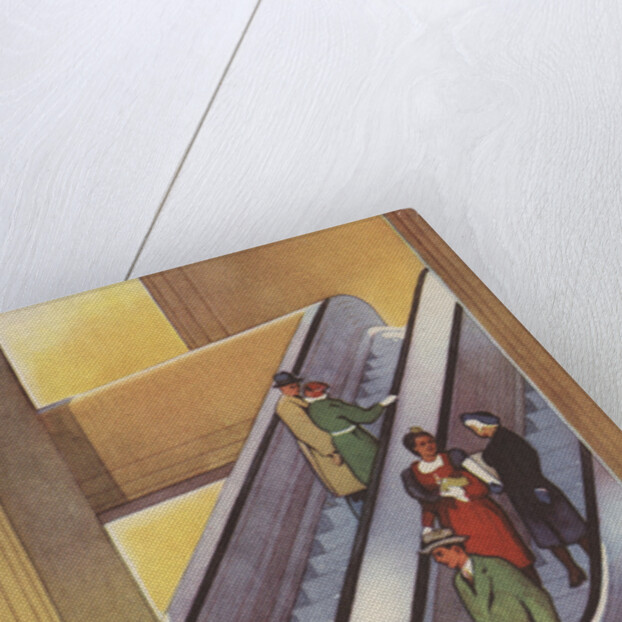 A Moving Stairway Illustration by Anonymous