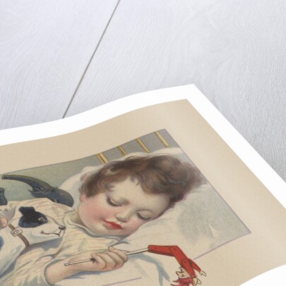 A Joyful Christmas Postcard by Anonymous