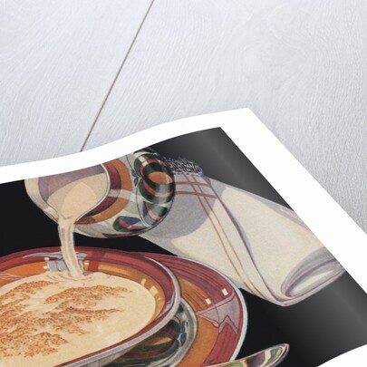 Illustration of Bowl of Hot Cereal by Anonymous