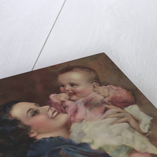 Illustration of Mother Holding Baby by Laurent Potter