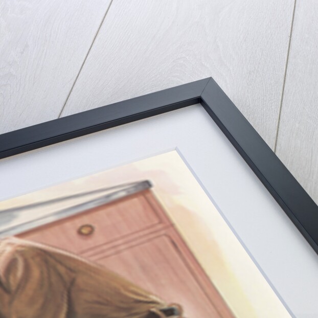 Illustration of Boy Watching Man Fix Plumbing by Anonymous