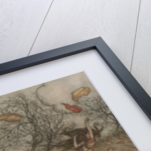 There Is Almost Nothing That Has Such a Keen Sense of Fun as a Fallen Leaf by Arthur Rackham