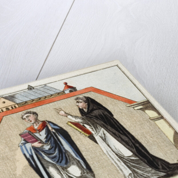 Print of Norman Religious Figures by Anonymous