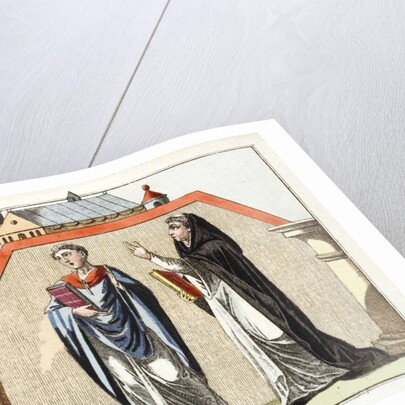 Print of Norman Religious Figures by Anonymous