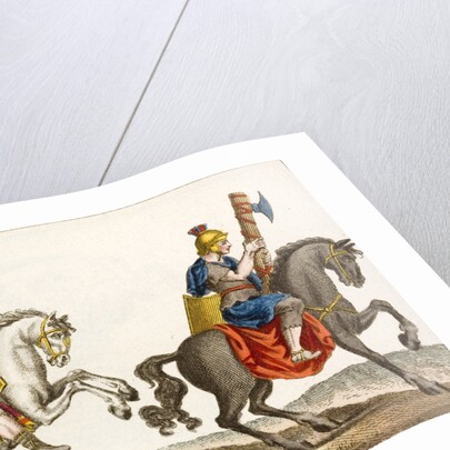 Print of Roman Cavalry on Horseback by Anonymous