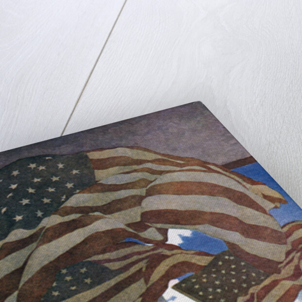 With Trumpet and Drum by Maxfield Parrish