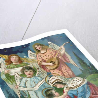 A Merry Christmas Postcard by Anonymous