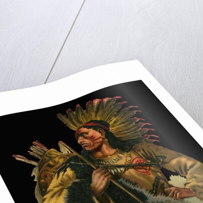 Victorian Scrap of Native American Chief by Anonymous