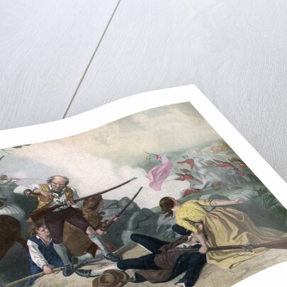 First Blow for Liberty: Here Once the Embattled Farmers Stood and Fired the Shot Heard Round the World Print by Anonymous