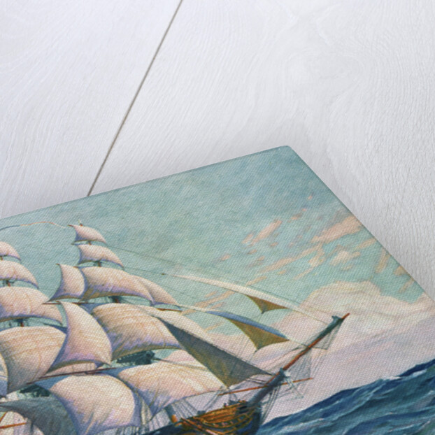 Illustration of USS Constitution by Anonymous
