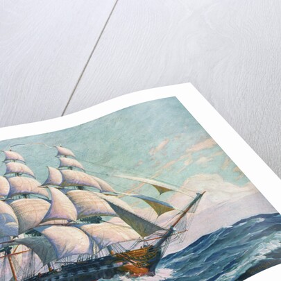 Illustration of USS Constitution by Anonymous
