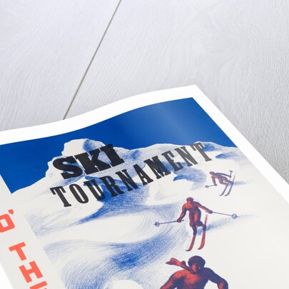Ski Tournament Lake George Poster by Anonymous