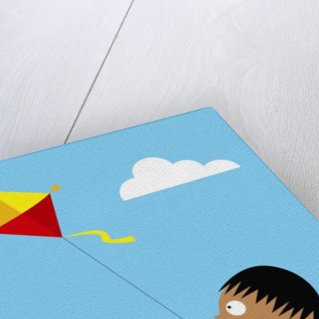 Flying A Kite by Anonymous