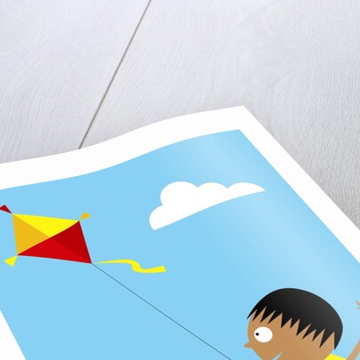 Flying A Kite by Anonymous
