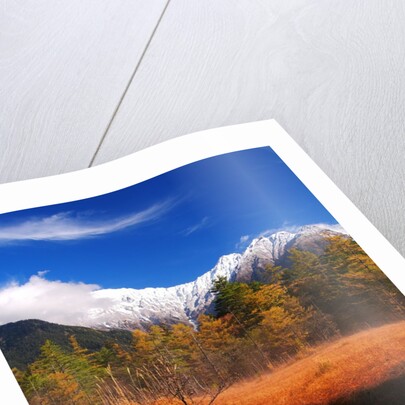 Mountains, autumn colors and lake by Anonymous