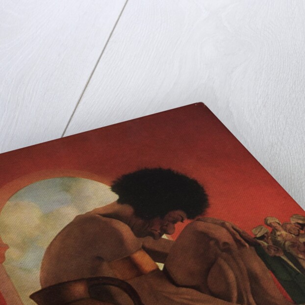 Third Voyage of Sinbad Illustration by Maxfield Parrish