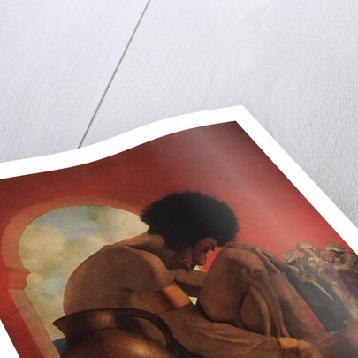 Third Voyage of Sinbad Illustration by Maxfield Parrish