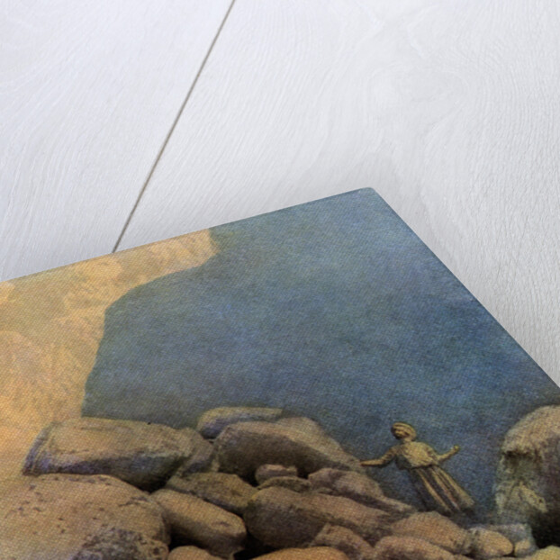 Second Voyage of Sinbad Illustration by Maxfield Parrish