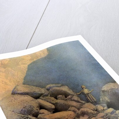 Second Voyage of Sinbad Illustration by Maxfield Parrish