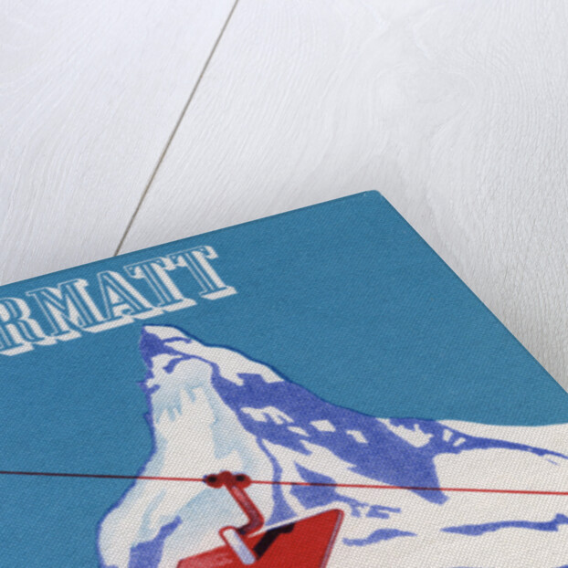 Zermatt Hotel Mont-Cervin Luggage Label by Anonymous