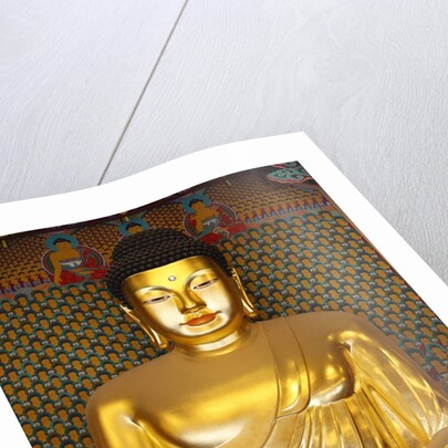 Statue of Sakyamuni Buddha in Main Hall of Jogyesa Temple by Anonymous