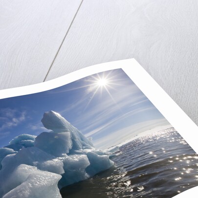 Iceberg Melting Under Summer Sun in Burgerbukta Bay by Anonymous
