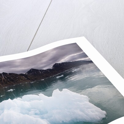 Iceberg Floating in Lilliehook Fjord at Spitsbergen by Anonymous