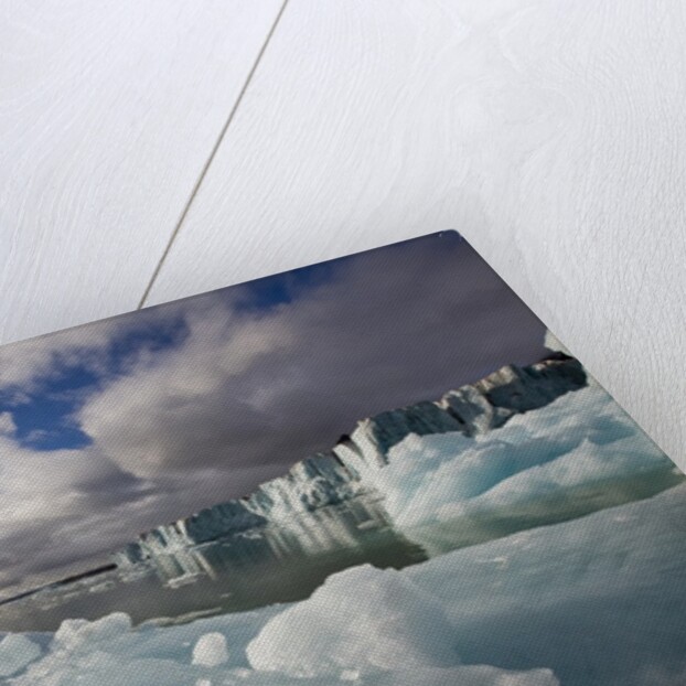 Icebergs Near Sveabreen Glacier in Nordfjorden by Anonymous